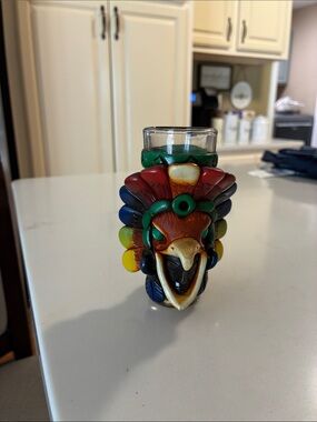 Mexican Aztec Warrior Tequila Shot Glass